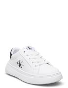 Kids Minimal Lace-Up Sneaker With Over Sole Low-top Sneakers White Cal...