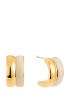 Lissabon Earring Nude Accessories Jewellery Earrings Hoops Gold By Jol...