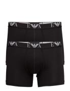 Mens Knit 2Pack Boxe Boxershorts Black Emporio Armani