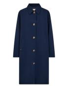 Mmbora Rain Trenchcoat Trenchcoat Frakke Navy MOS MOSH