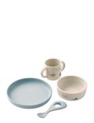 Vivi Printed Tableware Set Home Meal Time Dinner Sets Beige Liewood