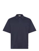 Sdoswald Tops Polos Short-sleeved Navy Solid