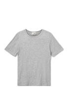 Nataliasy Rib T-Shirt Tops T-Kortærmet Skjorte Grey Sofie Schnoor Youn...