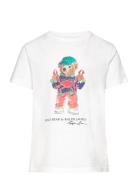 Polo Bear Cotton Jersey Tee Tops T-Kortærmet Skjorte White Ralph Laure...