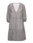 Voluminous Wrap Dress Kort Kjole Grey DESIGNERS, REMIX