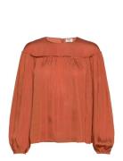 Day Good Times Tops Blouses Long-sleeved Brown Day Birger Et Mikkelsen