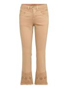 Cranalis Jeans - Shape Fit Bottoms Jeans Boot Cut Beige Cream