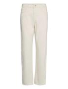 Kenzie Slit Jeans Bottoms Jeans Straight-regular White NORR