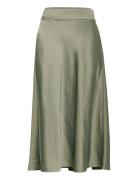 Zilkyiw Skirt Knælang Nederdel Green InWear