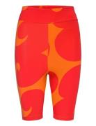 Marimekko Rib Short Tights Knee Length Sport Running-training Tights M...