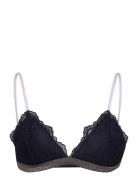 Wave Lace Tyla Bra Lingerie Bras & Tops Soft Bras Bralette Navy Becksö...