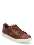 Spencer Leather Low-top Sneakers Brown Fred Perry