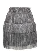 Caly Skirt Kort Nederdel Grey Noella