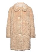 Samira Coat Outerwear Faux Fur Beige Stand Studio