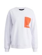 Jxavery Ls Relaxed Sweat Tops Sweatshirts & Hoodies Sweatshirts White ...