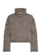 Jxpower Short Quilted Jacket Sn Quiltet Jakke Grey JJXX