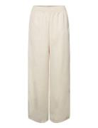 Jxkira Regular Satin Pant Noos Bottoms Trousers Wide Leg Cream JJXX