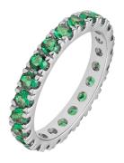 Elipse Ring Silver/Green M/54 Ring Smykker Silver Mockberg