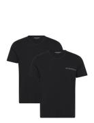 2 Pack Top Tops T-Kortærmet Skjorte Black Emporio Armani