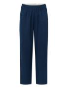 Carla Pants Bottoms Trousers Straight Leg Navy STUDIO FEDER