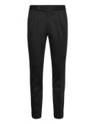 Pleated Double-Knit Suit Trouser Bottoms Trousers Formal Black Polo Ra...