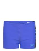 Boys Hyperboom Panel Aquashort Sport Swimshorts Blue Speedo