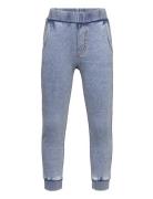 Trousers Jogging Denimlook Bottoms Sweatpants Blue Lindex