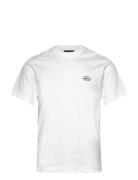 Cotton Jersey Frode Emb Logo Tee Tops T-Kortærmet Skjorte White Mads N...