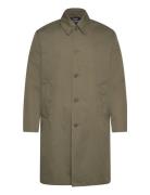 Repellent Twill Curtis Coat Trenchcoat Frakke Green Mads Nørgaard