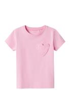 Nmfdeas Ss Top Tops T-Kortærmet Skjorte Pink Name It
