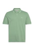 Tipping Ss Pique Polo Tops Polos Short-sleeved Green GANT