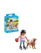 Skater With Retriever Toys Playmobil Toys Multi/patterned PLAYMOBIL