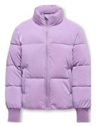 Kogelise Puffer Jacket Otw Foret Jakke Purple Kids Only