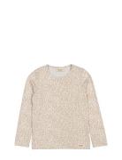 Leo Tee Tops T-shirts Long-sleeved T-Skjorte Beige MarMar Copenhagen