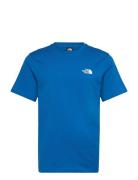 M Ss Simple Dome Tee Sport T-Kortærmet Skjorte Blue The North Face