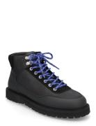 Olaf Lace-Up Boot - Black Crazy Horse Leather Shoes Boots Winter Boots...