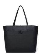 Pebbled Leather Large Cameryn Tote Bag Shopper Taske Black Lauren Ralp...