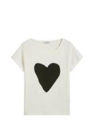 T-Shirts Short Sleeve Tops T-shirts & Tops Short-sleeved White Marc O'...