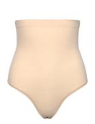 High-Waisted Thong Lingerie Shapewear Bottoms Beige Spanx