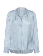 Tink Satin Tops Blouses Long-sleeved Blue Zadig & Voltaire