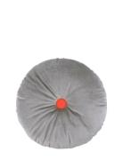 Eco-Velvet Round Cushion Home Textiles Cushions & Blankets Cushions Gr...