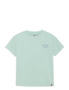 T-Shirt Backprint Tops T-Kortærmet Skjorte Green Daily 7