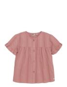 Ruffle Shirt Tops T-Kortærmet Skjorte Pink Daily 7