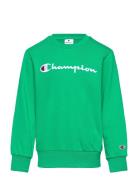 Crewneck Sweatshirt Tops Sweatshirts & Hoodies Sweatshirts Green Champ...