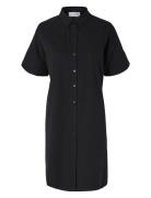 Slfblair 2/4 Short Shirt Dress Noos Kort Kjole Black Selected Femme