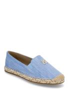 Chambray Espadrille Espadrillos Flade Sandal Blue Tommy Hilfiger