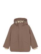 Jacket Solid Outerwear Shell Clothing Shell Jacket Brown En Fant