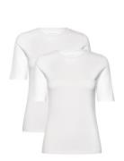 2-Pack Women Bamboo Shortsleeved T-Shirt Slim Fit Tops T-shirts & Tops...