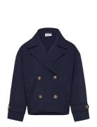 Jacket Trench Cropped Skaljakke Outdoorjakke Navy Lindex