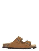 Sl Josephine Suede Cognac Flade Sandaler Brown Scholl
